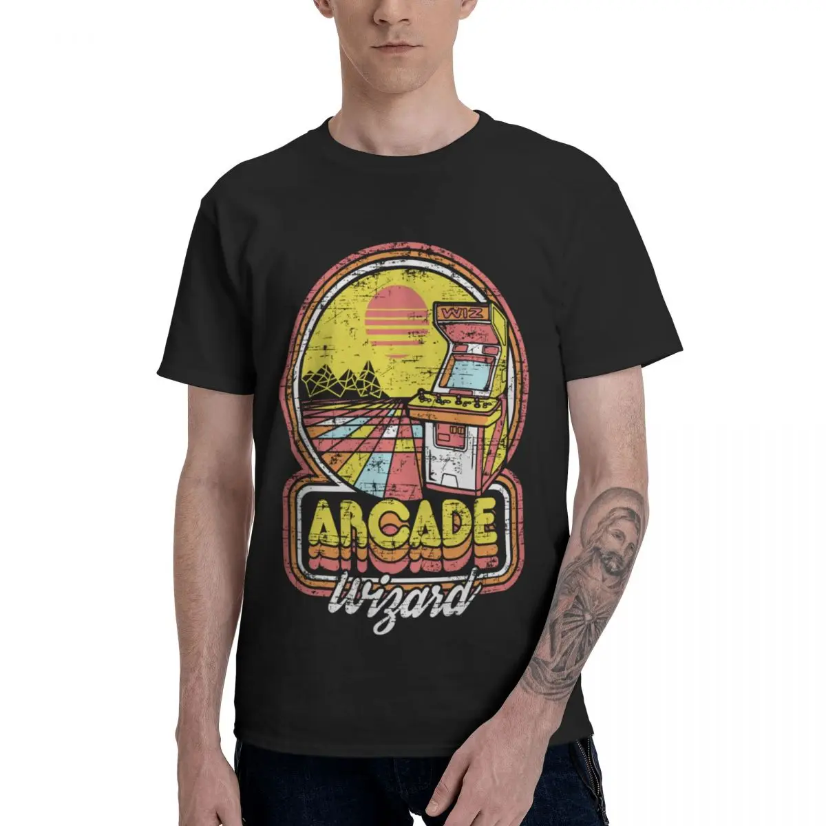 Arcade Wizard T Shirts Pure Cotton Crewneck Men T-Shirts Short Long Sleeve Oversized Unisex Tees Tops Four Seasons
Arcade Wizard T Shirts Pure Cotton Crewneck Men T-Shirts Short Long Sleeve Oversized Unisex Tees Tops Four Seasons