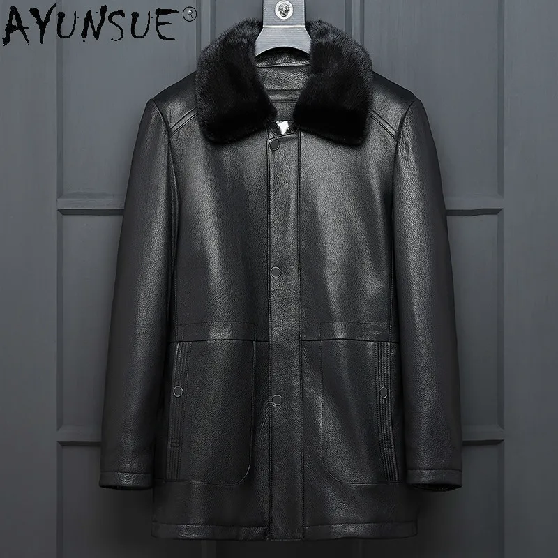 Куртка мужская из оленьей шкуры AYUNSUE, из натурального меха норки, зимняя, LXR827, 100%
Куртка мужская из оленьей шкуры AYUNSUE, из натурального меха норки, зимняя, LXR827, 100%