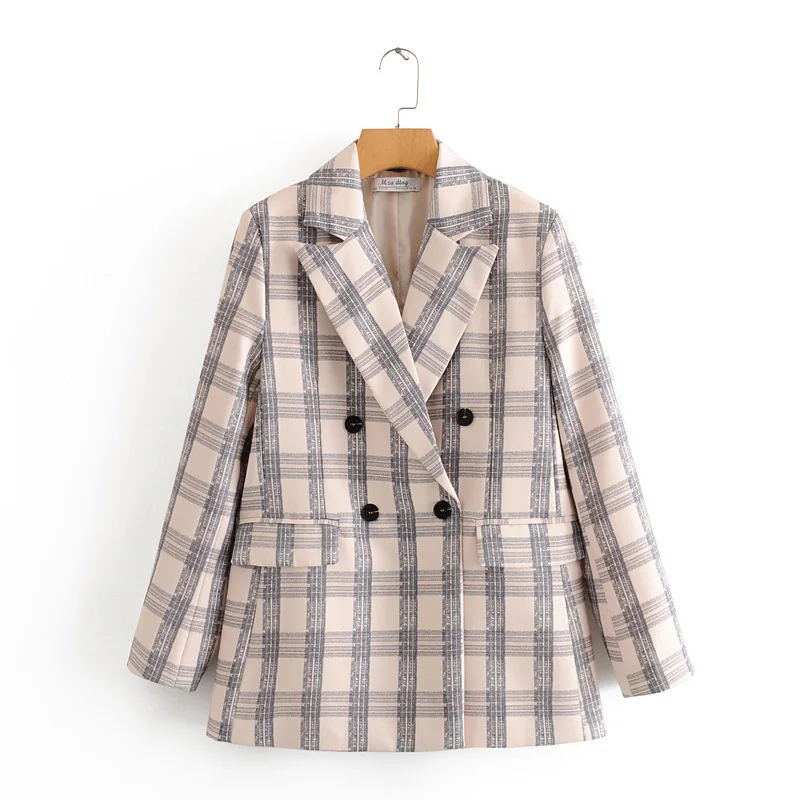 YNZZU Vintage Plaid Women Suits Blazer 2020 Spring Autumn Chic Coat Loose Overcoat For Office Lady Women Suit Blazer Sets A1476
YNZZU Vintage Plaid Women Suits Blazer 2020 Spring Autumn Chic Coat Loose Overcoat For Office Lady Women Suit Blazer Sets A1476