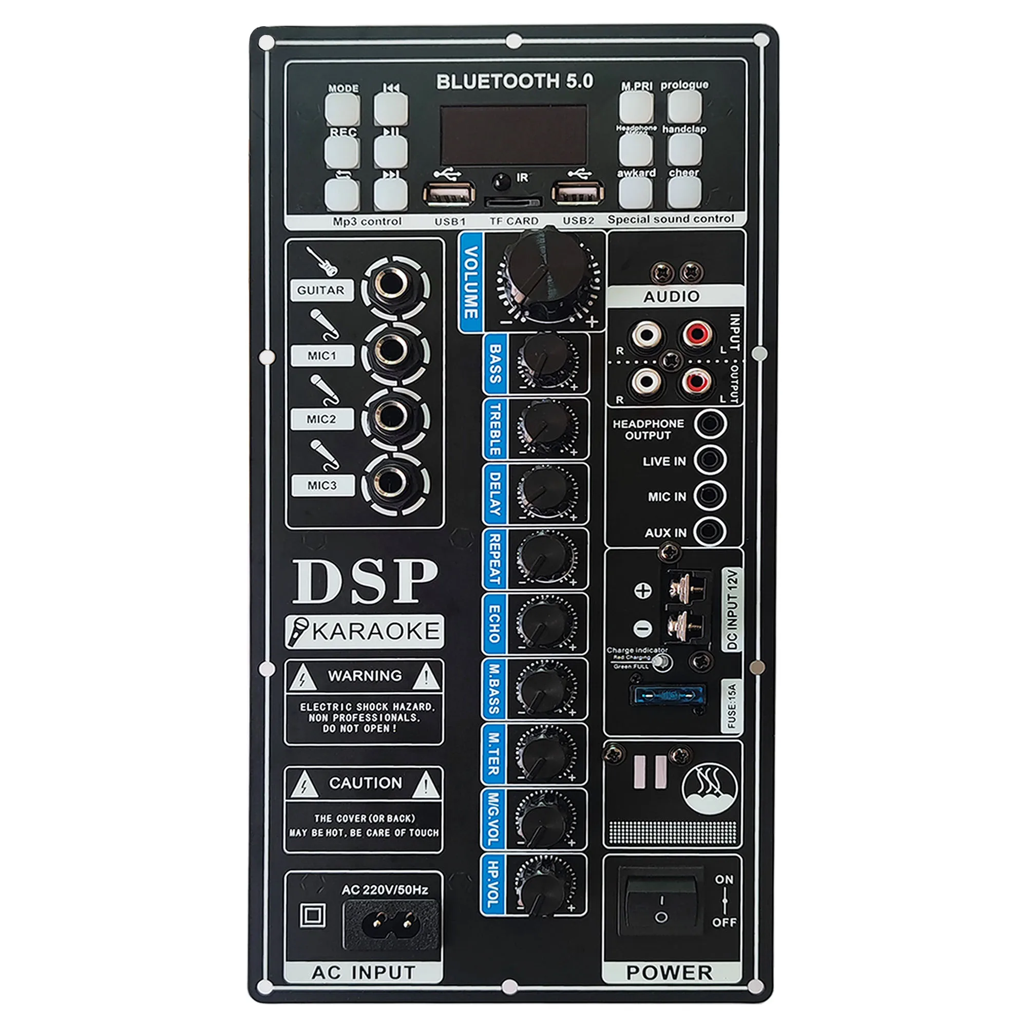 Super Quailty 12/220V Digital Bluetooth Mono 300W Amplifier Board for 8-18 Inch Speaker with Microphone Guitar In DSP
Super Quailty 12/220V Digital Bluetooth Mono 300W Amplifier Board for 8-18 Inch Speaker with Microphone Guitar In DSP