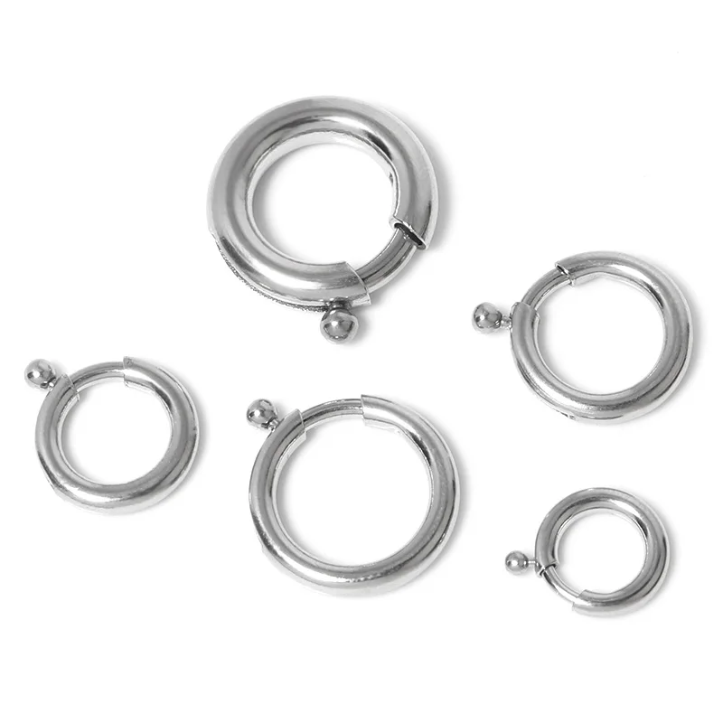 2pcs/lot 316 Stainless Steel Round Claw Spring Ring Clasp Hook For Jewelry Making jewelry Clasp For Necklace Bracelet Connectors
2pcs/lot 316 Stainless Steel Round Claw Spring Ring Clasp Hook For Jewelry Making jewelry Clasp For Necklace Bracelet Connectors