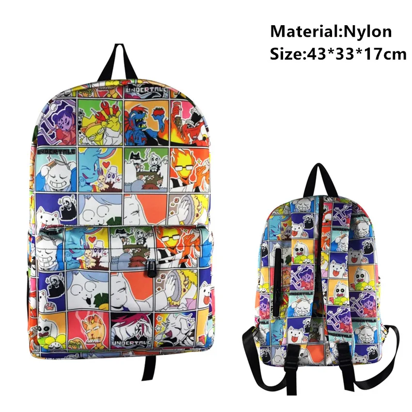 Game Undertale Sans Nylon Backpack Student Zipper Schoolbag Cartoon Teenager Men Women Travel Laptop Shoulder Bag Casual Bookbag
Game Undertale Sans Nylon Backpack Student Zipper Schoolbag Cartoon Teenager Men Women Travel Laptop Shoulder Bag Casual Bookbag