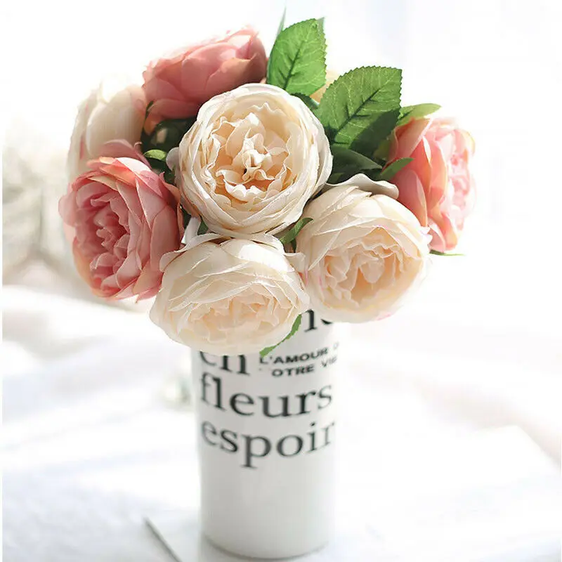 Artificial Silk 1 Bunch French Rose Floral Bouquet Fake Flower Arrange Table Rose Wedding Flowers Decor Party Accessory
Artificial Silk 1 Bunch French Rose Floral Bouquet Fake Flower Arrange Table Rose Wedding Flowers Decor Party Accessory