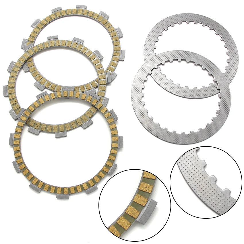 Clutch Friction Disc Plate Kit For Suzuki VL125 Intruder LC 2000 2001-2008 OEM:21441-37400/21441-37440 21440-19F00 21451-14A00
Clutch Friction Disc Plate Kit For Suzuki VL125 Intruder LC 2000 2001-2008 OEM:21441-37400/21441-37440 21440-19F00 21451-14A00