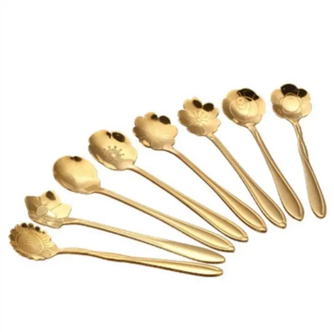 Stainless steel spoon creative coffee spoon fruit fork rose Golden Cherry spoon wedding gift leaf spoon
Stainless steel spoon creative coffee spoon fruit fork rose Golden Cherry spoon wedding gift leaf spoon