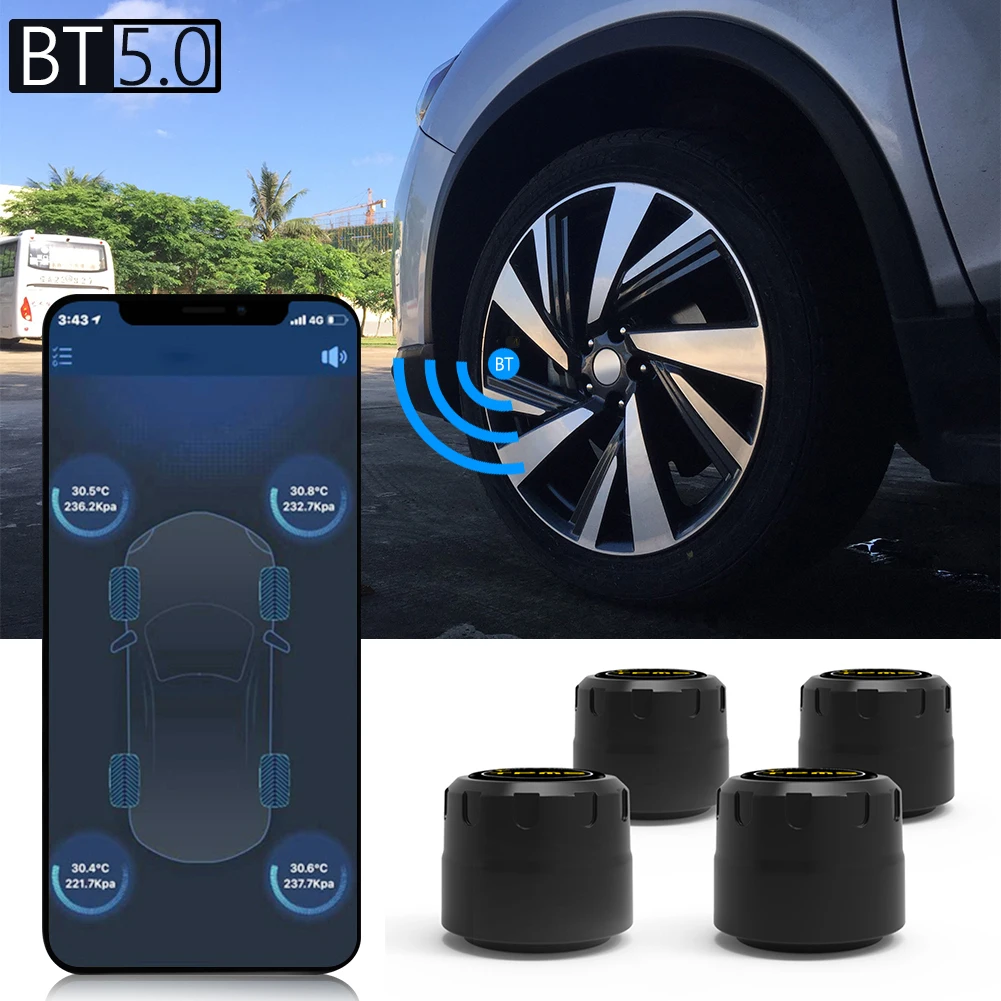Система контроля давления в шинах TPMS, совместимая с Bluetooth, с 4 датчиками, для iOS и Android, классические автомобильные аксессуары, устройства
Система контроля давления в шинах TPMS, совместимая с Bluetooth, с 4 датчиками, для iOS и Android, классические автомобильные аксессуары, устройства