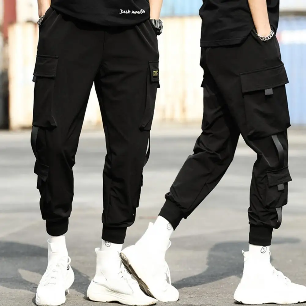 Men Casual Elastic Waistband Ankle Tied Pockets Cargo Pants Drawstring Trousers Long Yoga Pants Men Length Loose Jogging Pants
Men Casual Elastic Waistband Ankle Tied Pockets Cargo Pants Drawstring Trousers Long Yoga Pants Men Length Loose Jogging Pants