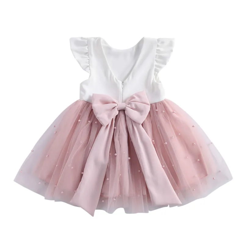 Кружевное платье для новорожденных девочек Тюлевое дня рождения крещения От 1 до