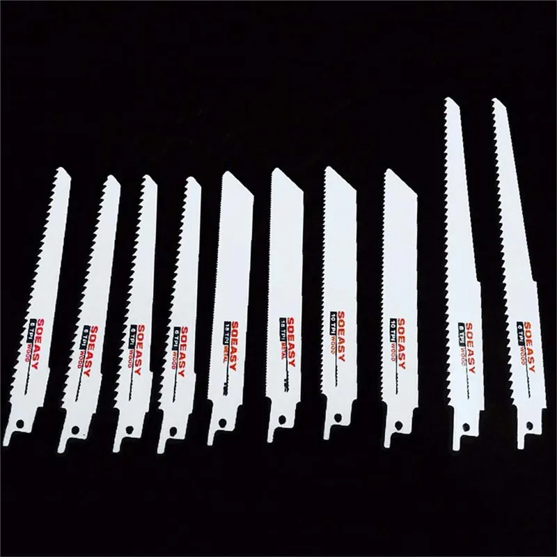 10pcs Reciprocating Saw Blade Jig Saw Blades Metal Woodworking Cutting Lengthened Saber Saw Blade For Power Tool Accessories
10pcs Reciprocating Saw Blade Jig Saw Blades Metal Woodworking Cutting Lengthened Saber Saw Blade For Power Tool Accessories