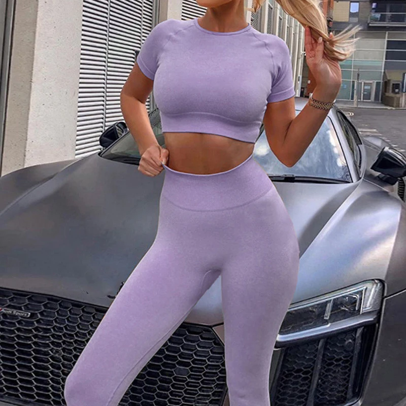 2 Pieces Set Women Yoga Fitness Set Seamless Breathable Yoga Pants Leggings + Yoga Shirts Tops Sports Tracksuits Women Gym Set
2 Pieces Set Women Yoga Fitness Set Seamless Breathable Yoga Pants Leggings + Yoga Shirts Tops Sports Tracksuits Women Gym Set