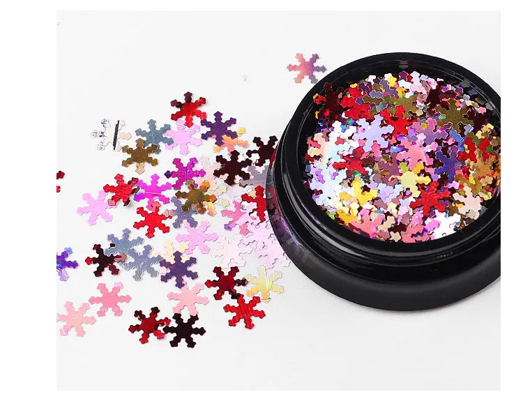 1 Set Nail Sequins For Nails Colorful Holographics Flakes Christmas Snowflakes Mixing Glitter Sequins Laser Shiny Color Nail
1 Set Nail Sequins For Nails Colorful Holographics Flakes Christmas Snowflakes Mixing Glitter Sequins Laser Shiny Color Nail