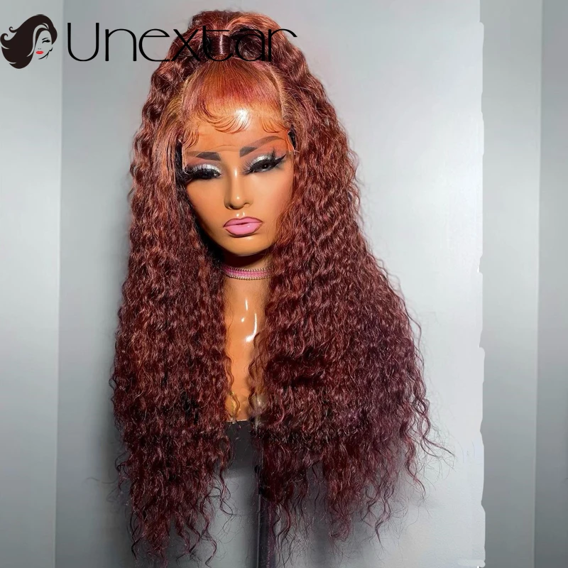 Red Brown Color Deep Curly Lace Wig Human Hair Wigs For Black Women Deep Curly 4x4 Glueless Lace Closure Wig Prelucked Hairline
Red Brown Color Deep Curly Lace Wig Human Hair Wigs For Black Women Deep Curly 4x4 Glueless Lace Closure Wig Prelucked Hairline
