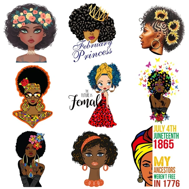 Beauty African Girl Patch Thermal Sticker On Clothes Heat Transfer DIY T-shirt Patches For Clothing Fashion Girl Iron On Patch
Beauty African Girl Patch Thermal Sticker On Clothes Heat Transfer DIY T-shirt Patches For Clothing Fashion Girl Iron On Patch