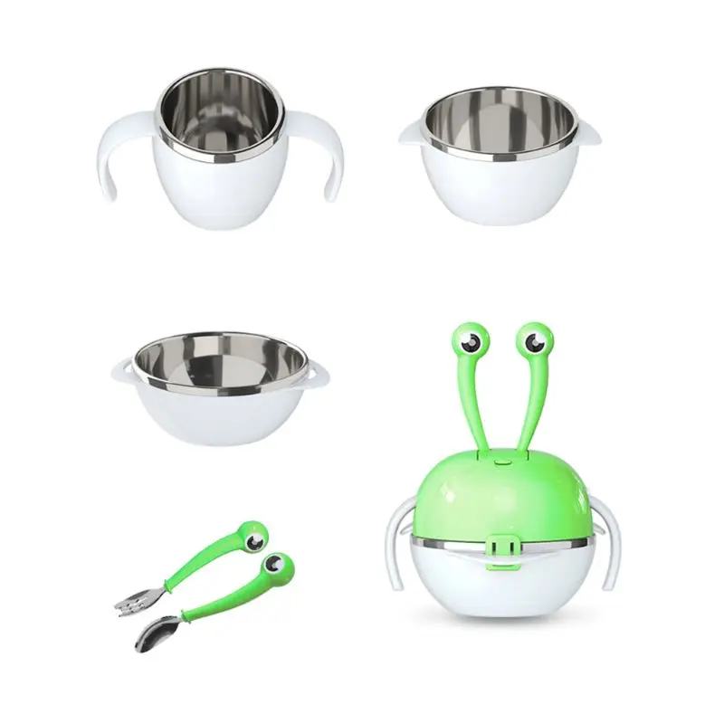 7 Pcs Children's Dinnerware Set Stainless Steel Infant Feeding Bowl Dish Spoon D7YD
7 Pcs Children's Dinnerware Set Stainless Steel Infant Feeding Bowl Dish Spoon D7YD