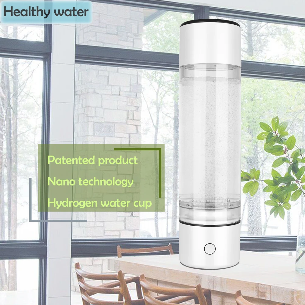 5000ppb Healthy Alkaline Hydrogen Water Generator Bottle Electrolysis Ionizer Intelligent Voice Molecular Resonance Hertz Cup
5000ppb Healthy Alkaline Hydrogen Water Generator Bottle Electrolysis Ionizer Intelligent Voice Molecular Resonance Hertz Cup