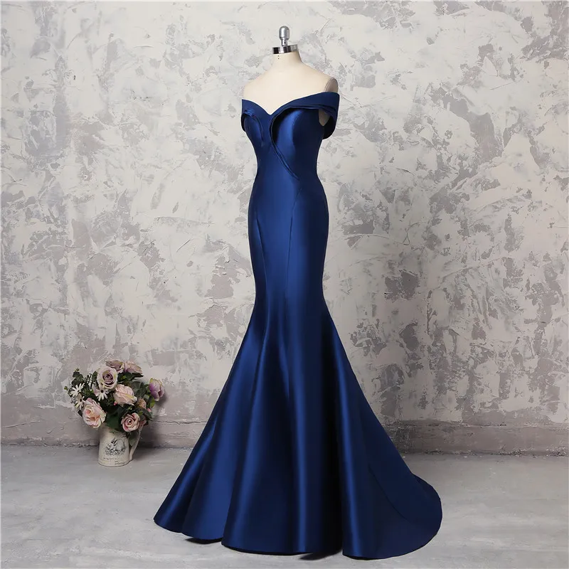 Mermaid Prom Dresses Off The Shoulder Capped Satin Real Images Evening Gowns Lace Up Back Custom Made Long Party Vestidos
Mermaid Prom Dresses Off The Shoulder Capped Satin Real Images Evening Gowns Lace Up Back Custom Made Long Party Vestidos