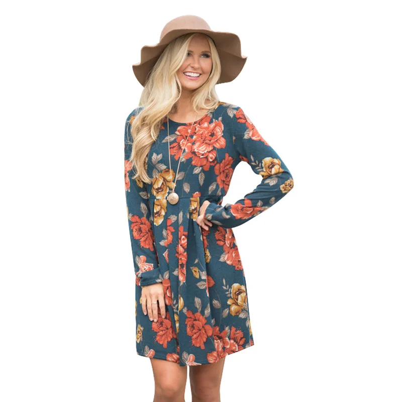 European and American autumn and winter new fashion sexy elegant large size exquisite printing long-sleeved dress ladies skirt
European and American autumn and winter new fashion sexy elegant large size exquisite printing long-sleeved dress ladies skirt