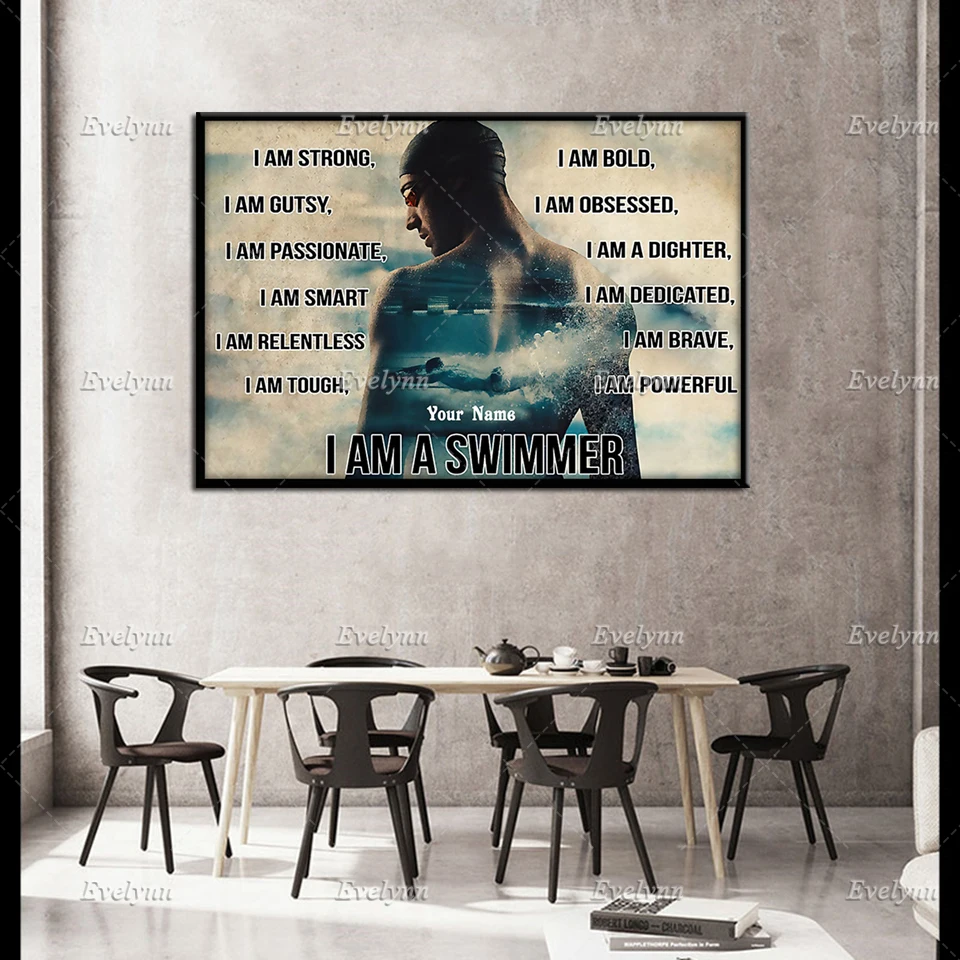 Personalized Custom Name Retro Poster Swimming Swimmer I Am Strong I Am Gutsy Wall Art Prints Home Decor Canvas Unique Gift
Personalized Custom Name Retro Poster Swimming Swimmer I Am Strong I Am Gutsy Wall Art Prints Home Decor Canvas Unique Gift