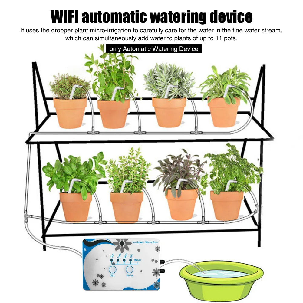 Intelligent Irrigation Wifi Control Succulent Home Garden Automatic Watering Device Electronic Phone APP For 11 Potted Plants
Intelligent Irrigation Wifi Control Succulent Home Garden Automatic Watering Device Electronic Phone APP For 11 Potted Plants