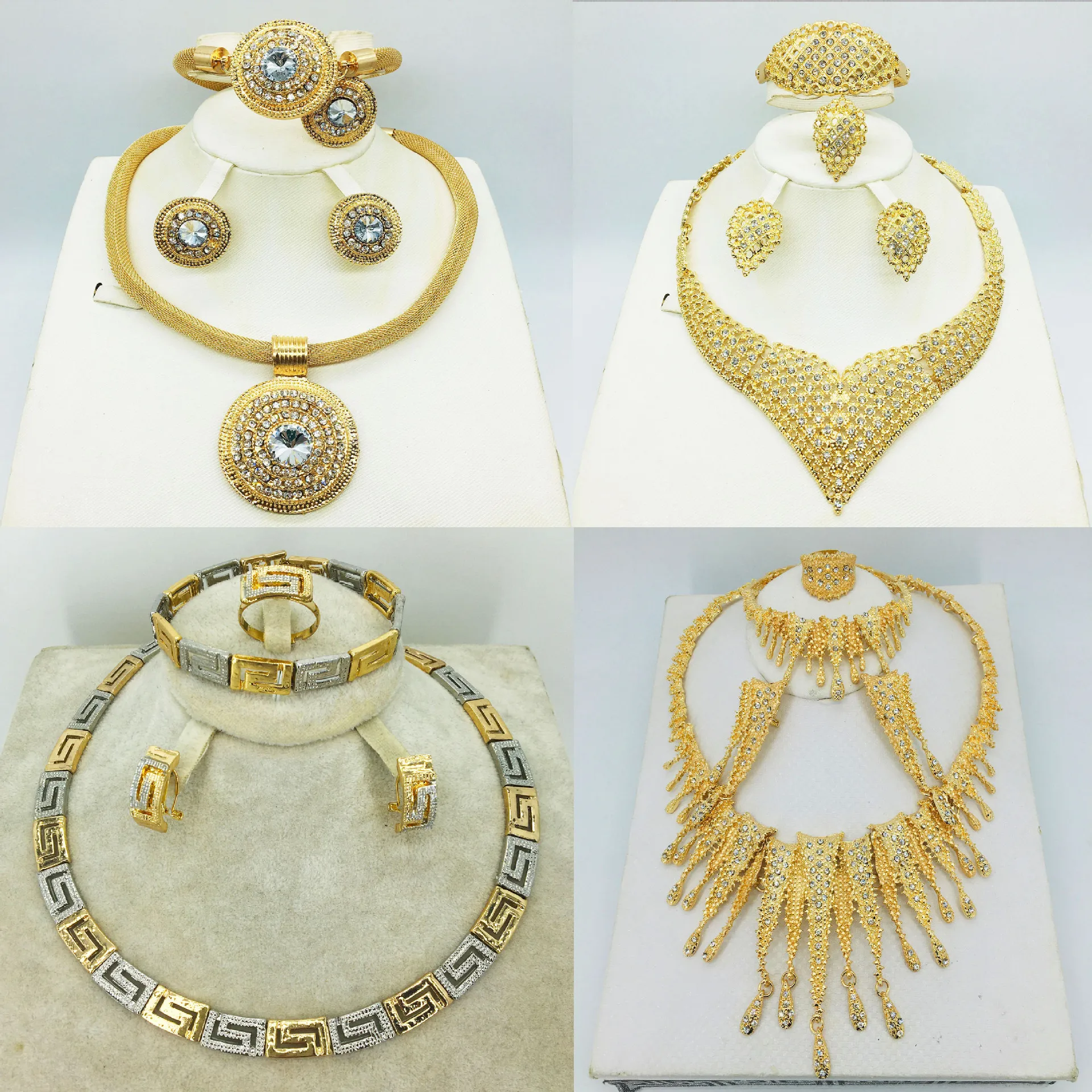 Dubai Women Gold Color Jewelry Sets African Wedding Bridal Ornament Gifts For Saudi Arab Necklace Bracelet Earrings Ring Set
Dubai Women Gold Color Jewelry Sets African Wedding Bridal Ornament Gifts For Saudi Arab Necklace Bracelet Earrings Ring Set