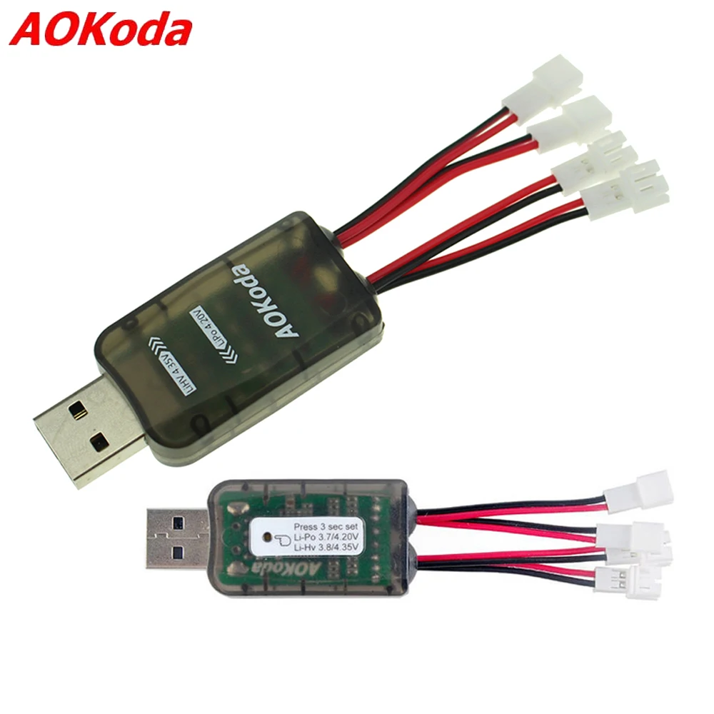 1pcs AOKoda CX405 4CH Micro Multi USB Battery Charger For 1S Lipo LiHV Battery For RC Helicopter Airplane Toys
1pcs AOKoda CX405 4CH Micro Multi USB Battery Charger For 1S Lipo LiHV Battery For RC Helicopter Airplane Toys