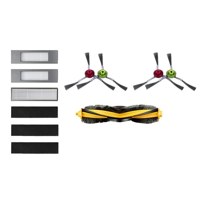 Filter Roller Brush Set For Ecovacs Deebot Ozmo 920 950 Vacuum Cleaner Parts,4 Side Brushes,1Roller Brush,3 Hepa Filters
Filter Roller Brush Set For Ecovacs Deebot Ozmo 920 950 Vacuum Cleaner Parts,4 Side Brushes,1Roller Brush,3 Hepa Filters