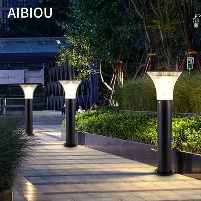 

Aibiou современные водонепроницаемые лужайки лампы с дистанционным управлением открытый сад пейзаж огни отель сад Дорога Путь деко освещение