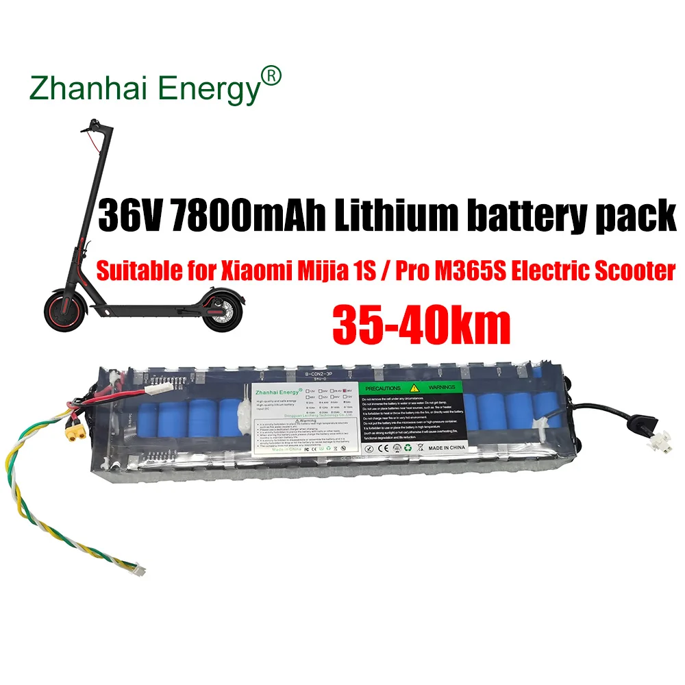 36V 7800mAh 18650 Li-Ion Rechargeable Battery Pack For Xiaomi Mijia Electric Scooter 1S Pro Bluetooth Smart BMS New Customizable
36V 7800mAh 18650 Li-Ion Rechargeable Battery Pack For Xiaomi Mijia Electric Scooter 1S Pro Bluetooth Smart BMS New Customizable