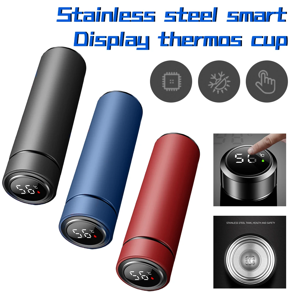 Smart Coffee Bottle Insulation Cup Hot/Cold Vacuum Insulated Water Bottle with Temperature Display/Filter 500ML Creative Tea Cup
Smart Coffee Bottle Insulation Cup Hot/Cold Vacuum Insulated Water Bottle with Temperature Display/Filter 500ML Creative Tea Cup