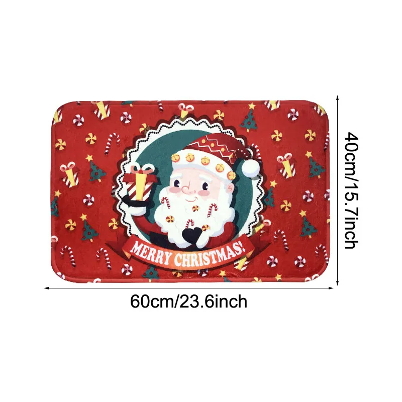 Christmas Carpet Mat Cartoon Santa Claus Polyester Doormat Ornament Christmas Home Bathroom Room Floor Rug Decoration
Christmas Carpet Mat Cartoon Santa Claus Polyester Doormat Ornament Christmas Home Bathroom Room Floor Rug Decoration