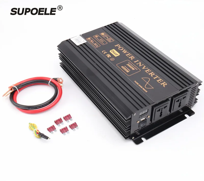 Высокая частота DC12v 24v 36V 48V до 120v 220v решетки чистая Синусоидальная волна инвертор