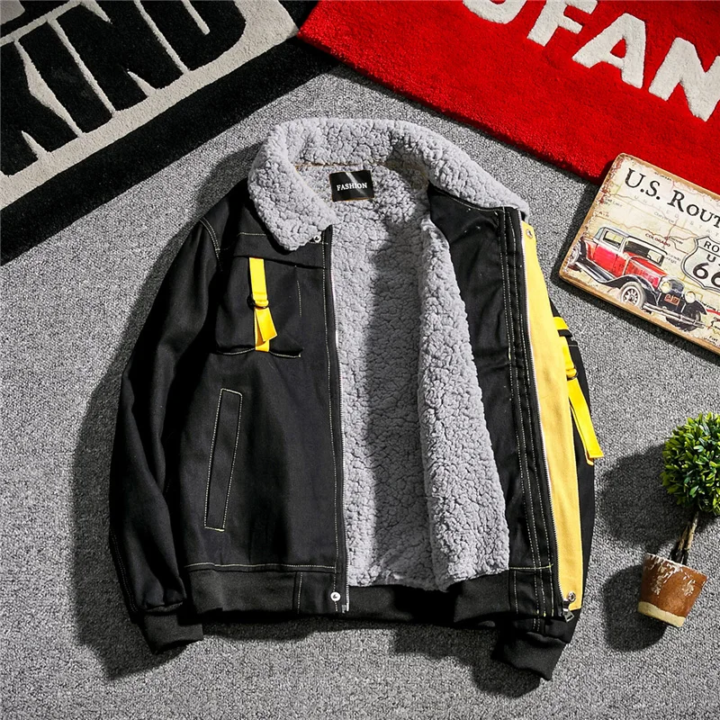 Winter Casual Parka Men Coat Lamb velvet jacket Windproof Thicken Warm Loose lapel Outwear Jacket Black large size 5XL
Winter Casual Parka Men Coat Lamb velvet jacket Windproof Thicken Warm Loose lapel Outwear Jacket Black large size 5XL