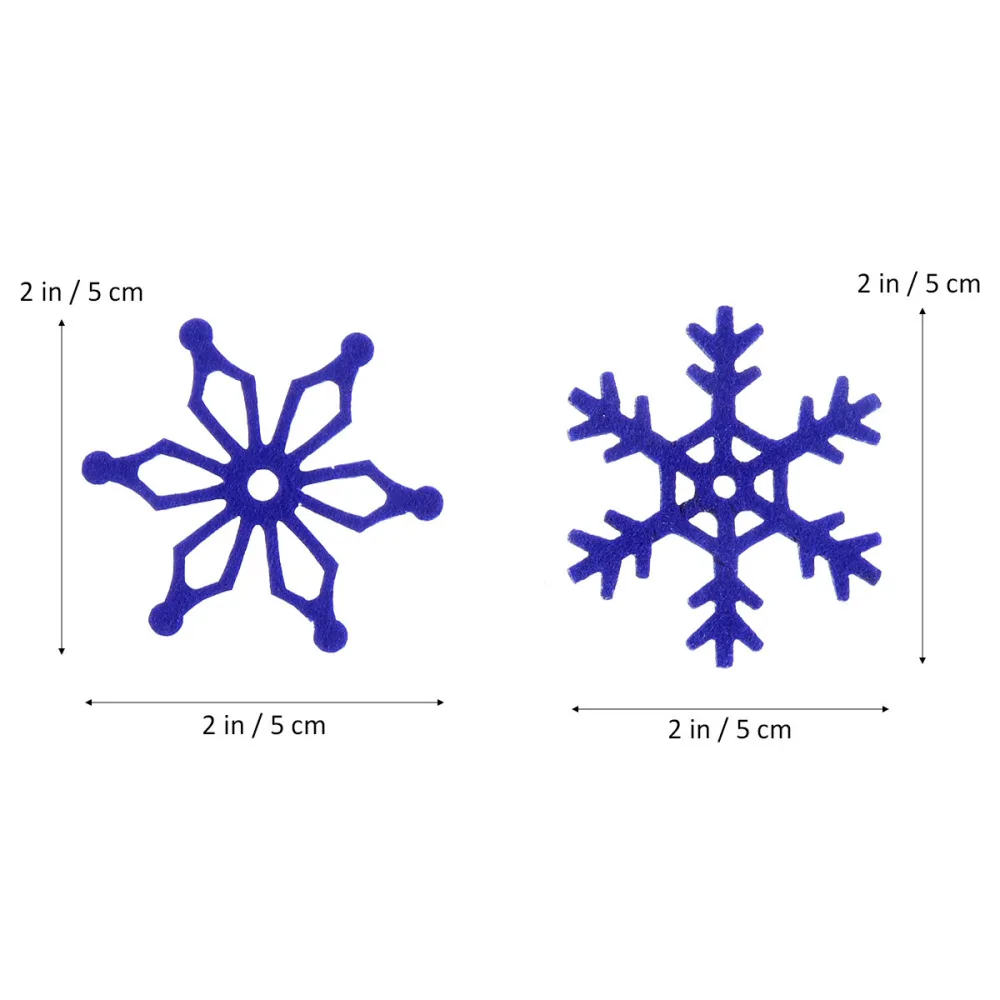 40 PCS/Set Felt Christmas Snowflakes Xmas Cartoon Hanging Snowflakes Christmas Tree Pendant