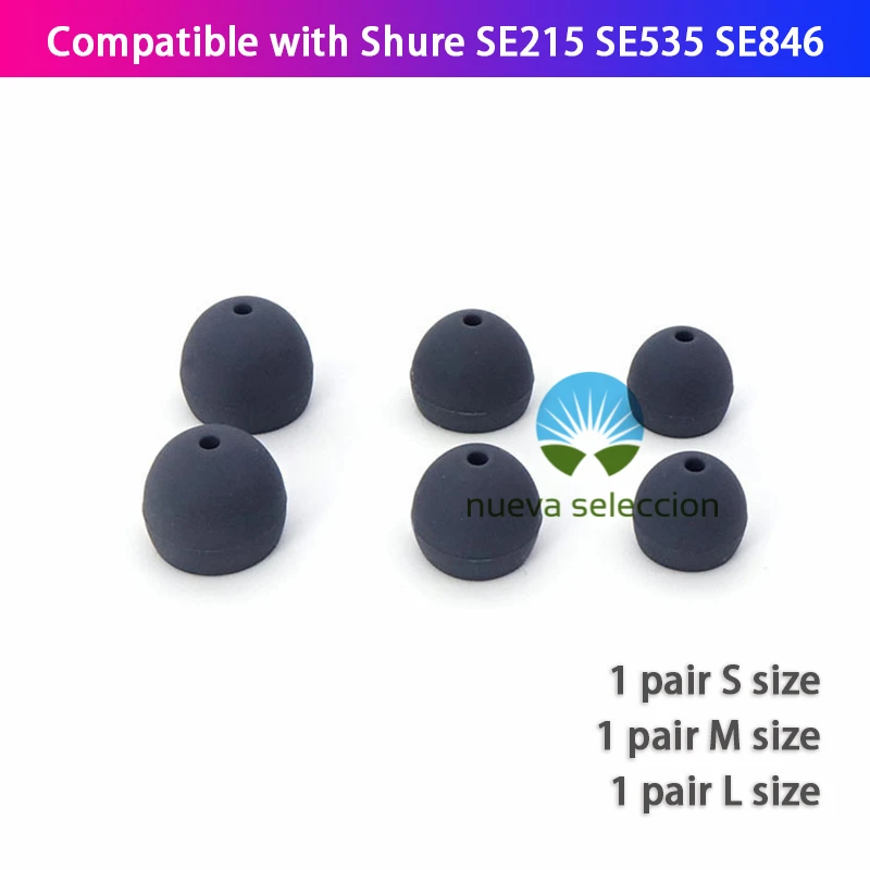 3 Pairs S/M/L In Ear Tips Earbuds Headphone Silicone Eartips Replacement for Shure SE215 SE535 SE846 Ear Pads Caps Covers
3 Pairs S/M/L In Ear Tips Earbuds Headphone Silicone Eartips Replacement for Shure SE215 SE535 SE846 Ear Pads Caps Covers