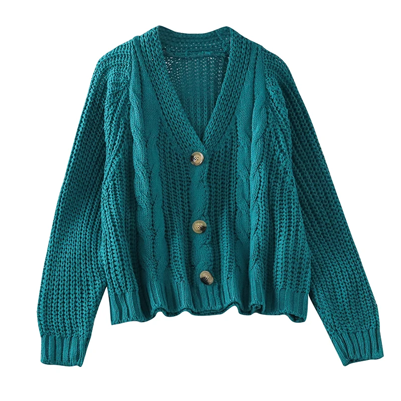 Gentle Sweater Coat for Women 2020 Autumn and Winter New Loose Youthful-Looking Twist V-neck Top Versatile Knitted Cardigan
Gentle Sweater Coat for Women 2020 Autumn and Winter New Loose Youthful-Looking Twist V-neck Top Versatile Knitted Cardigan