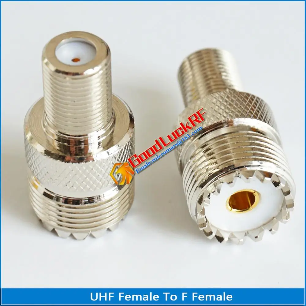 F To UHF PL259 PL-259 SO239 SO-239 Connector Socket UHF Female to F Female Plug UHF - F TV Brass Straight RF Coaxial Adapters
F To UHF PL259 PL-259 SO239 SO-239 Connector Socket UHF Female to F Female Plug UHF - F TV Brass Straight RF Coaxial Adapters