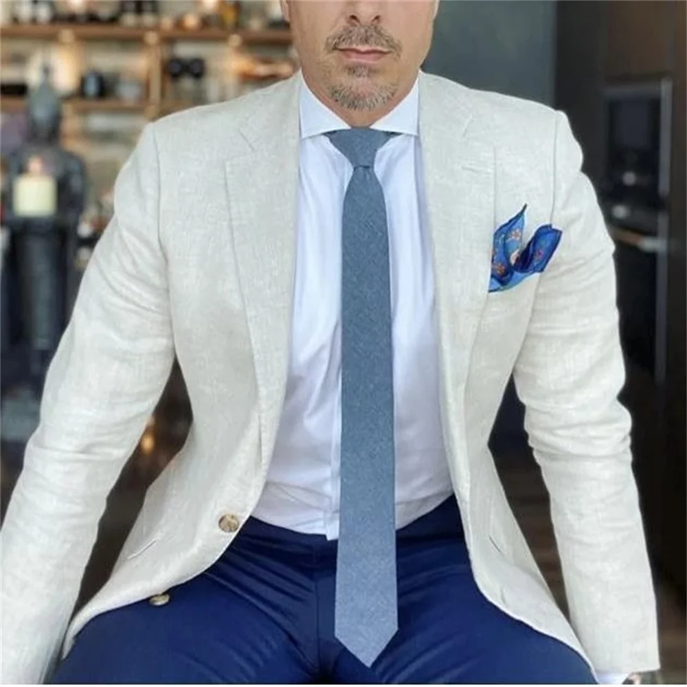 2021 New High-Quality Fashion Ivory Men's Suit Wedding Slim Casual Groom Party Custom Tuxedo Groomsmen Party 2-Piece Set
2021 New High-Quality Fashion Ivory Men's Suit Wedding Slim Casual Groom Party Custom Tuxedo Groomsmen Party 2-Piece Set