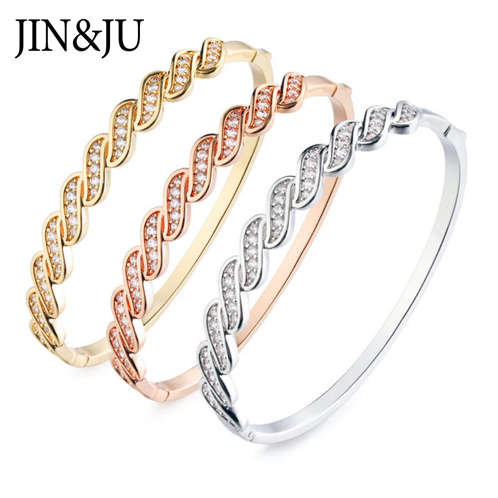 High Quality AA Cubic Zirconia Charming Bangles Bracelets Fashion Jewelry Gold-Color Bangle Charm For Girlfriend Birthday Gifts
High Quality AA Cubic Zirconia Charming Bangles Bracelets Fashion Jewelry Gold-Color Bangle Charm For Girlfriend Birthday Gifts
