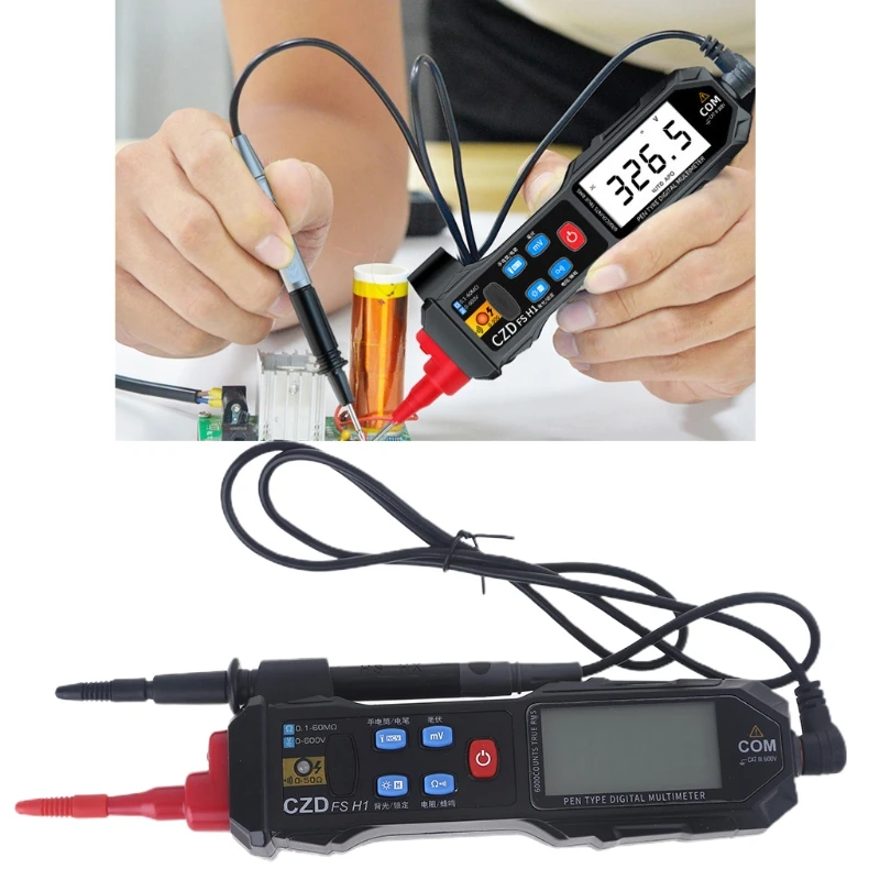 Digital Multimeter 6000 Counts Digital Display Pocket Pen Multimeter Automatic Range Non-contact Voltage Detection
Digital Multimeter 6000 Counts Digital Display Pocket Pen Multimeter Automatic Range Non-contact Voltage Detection