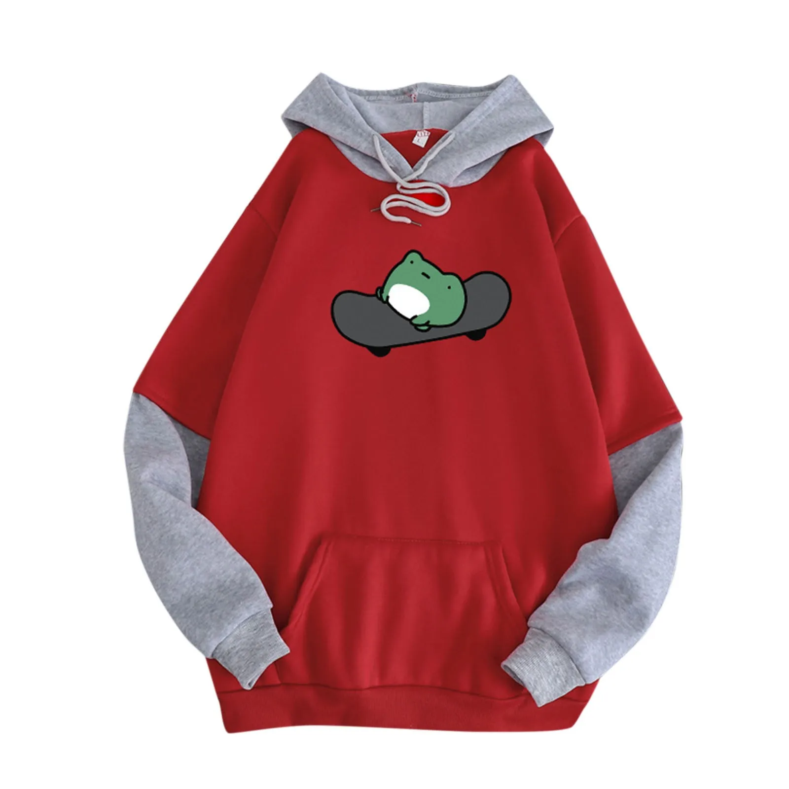 Men Women Autumn Velvet Stitching Loose Oversize Pocket Hooded Sweatshirt Fashion Print Casual Streetwear Fake Two-Piece Blouse
Men Women Autumn Velvet Stitching Loose Oversize Pocket Hooded Sweatshirt Fashion Print Casual Streetwear Fake Two-Piece Blouse