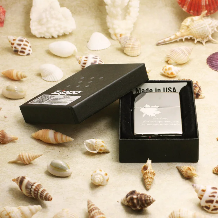 Genuine Zippo oil lighter copper windproof Black ice maple leaf cigarette Kerosene lighters Gift With anti-counterfeiting code
Genuine Zippo oil lighter copper windproof Black ice maple leaf cigarette Kerosene lighters Gift With anti-counterfeiting code