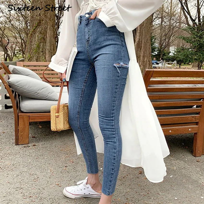Korean New Hole Skinny Jeans Women Vintage Clothes Ripped Jean Slim Femme Pencil Y2K Pants Aesthetic 2020 Denim Female Fashion
Korean New Hole Skinny Jeans Women Vintage Clothes Ripped Jean Slim Femme Pencil Y2K Pants Aesthetic 2020 Denim Female Fashion