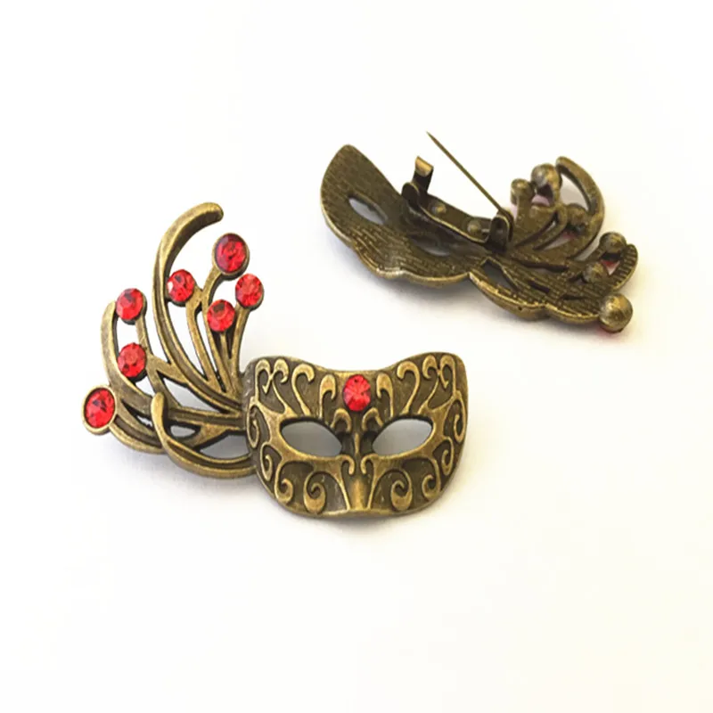 31MMx53MM Antique bronze mask Brooch Pendant Accessories 2Pcs/Lot
31MMx53MM Antique bronze mask Brooch Pendant Accessories 2Pcs/Lot