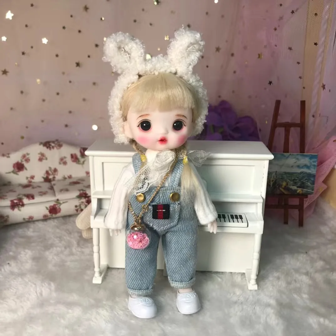 16cm Wig BJD Doll Movable Joints Cute Face DIY Bjd Dolls with Big Eyes Bjd Toys Gifts for Girl Handmand Toy
16cm Wig BJD Doll Movable Joints Cute Face DIY Bjd Dolls with Big Eyes Bjd Toys Gifts for Girl Handmand Toy