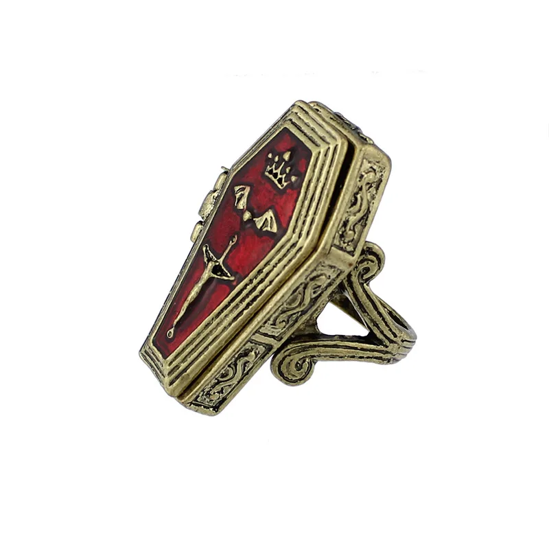 European and American Fashion Retro Gothic Style Punk Cross Bat Coffin Retro Ring Men and Women 
European and American Fashion Retro Gothic Style Punk Cross Bat Coffin Retro Ring Men and Women