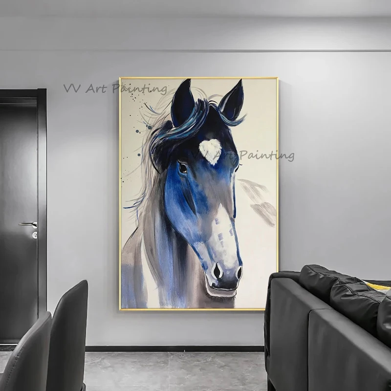 The High Quality Big Size Colored Hand Made Horse Canvas Painting Modern Animal Picture Artwork Wall Art Poster for Living Room
The High Quality Big Size Colored Hand Made Horse Canvas Painting Modern Animal Picture Artwork Wall Art Poster for Living Room