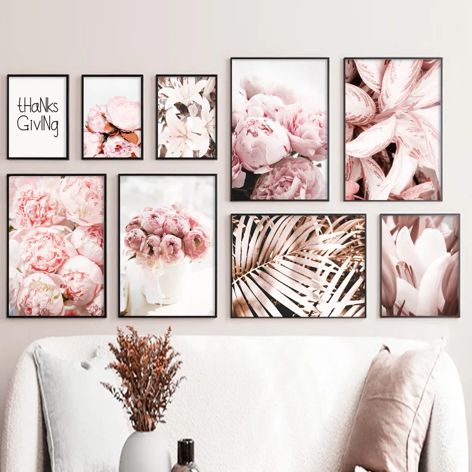 Pink Peony Lily Flowers Petal Banana Leaf Home Art Canvas Painting Nordic Posters And Prints Wall Pictures For Living Room Decor 
Pink Peony Lily Flowers Petal Banana Leaf Home Art Canvas Painting Nordic Posters And Prints Wall Pictures For Living Room Decor