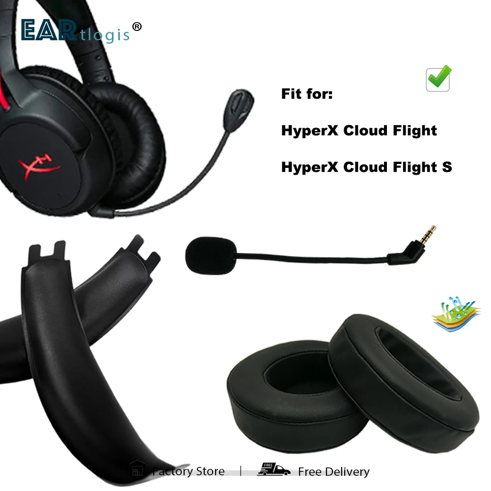 Velvet Replacement Parts for HyperX Cloud Flight, Flight S Headset Ear Pads Microphone Bumper Mic Headband Earmuff
Velvet Replacement Parts for HyperX Cloud Flight, Flight S Headset Ear Pads Microphone Bumper Mic Headband Earmuff
