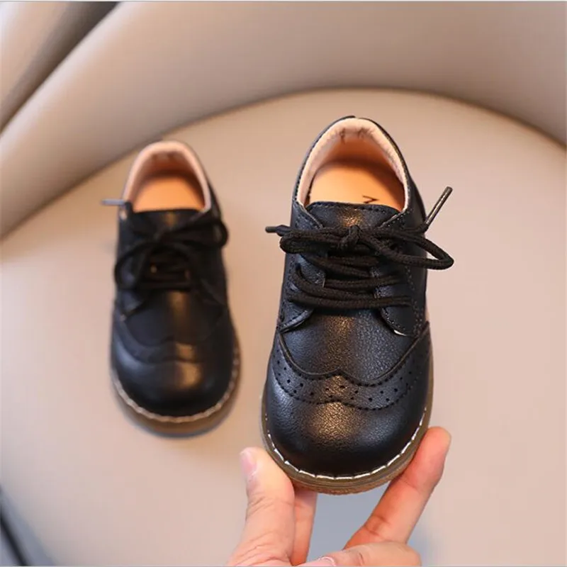 New Spring Autumn Children Leather Shoes Boys Sneakers Breathable Baby Soft Bottom Casual Outdoor | Мать и ребенок
