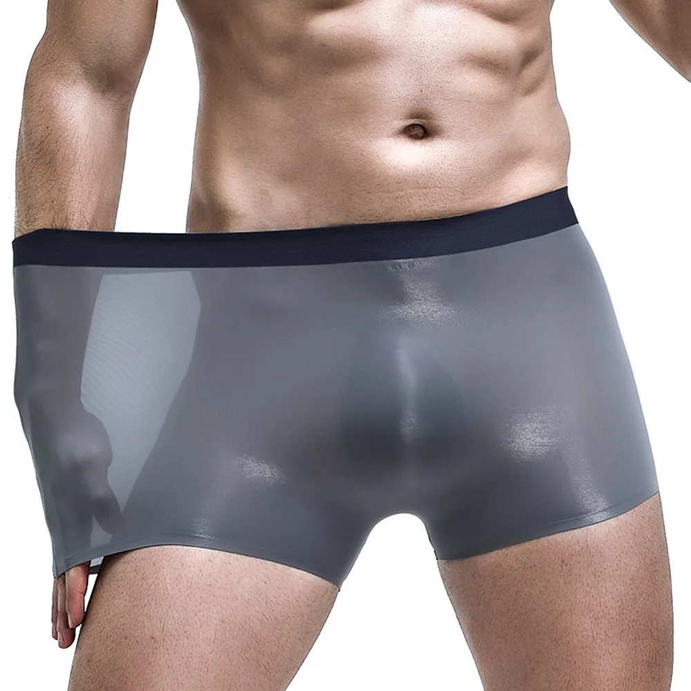 Men Sexy Ice Silk Seamless Boxer Pouch Sleepwear Breathable Underwear Pants Shorts Comfortable Bulge Panties Underpant
Men Sexy Ice Silk Seamless Boxer Pouch Sleepwear Breathable Underwear Pants Shorts Comfortable Bulge Panties Underpant